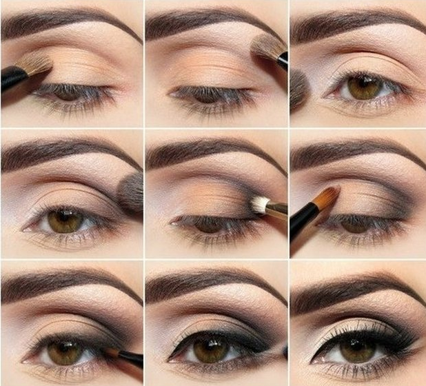 eye makeup for brown eyes step by step